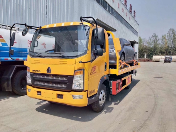 重汽豪沃小型一拖二清障車價格11w（國六）